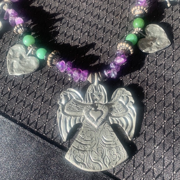 Vintage Silver toned necklace. - Picture 3 of 8